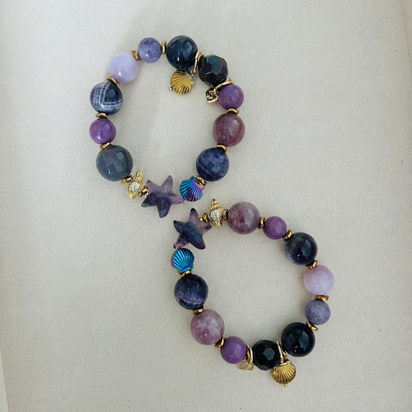 Grape Quartz Sea Bracelet