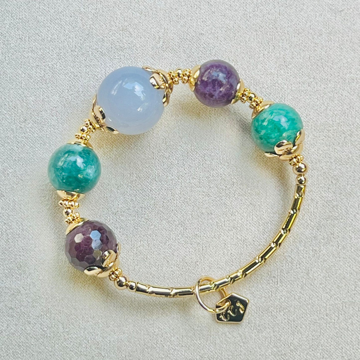 Barocco Blue Chalcedony Diadem Bracelet