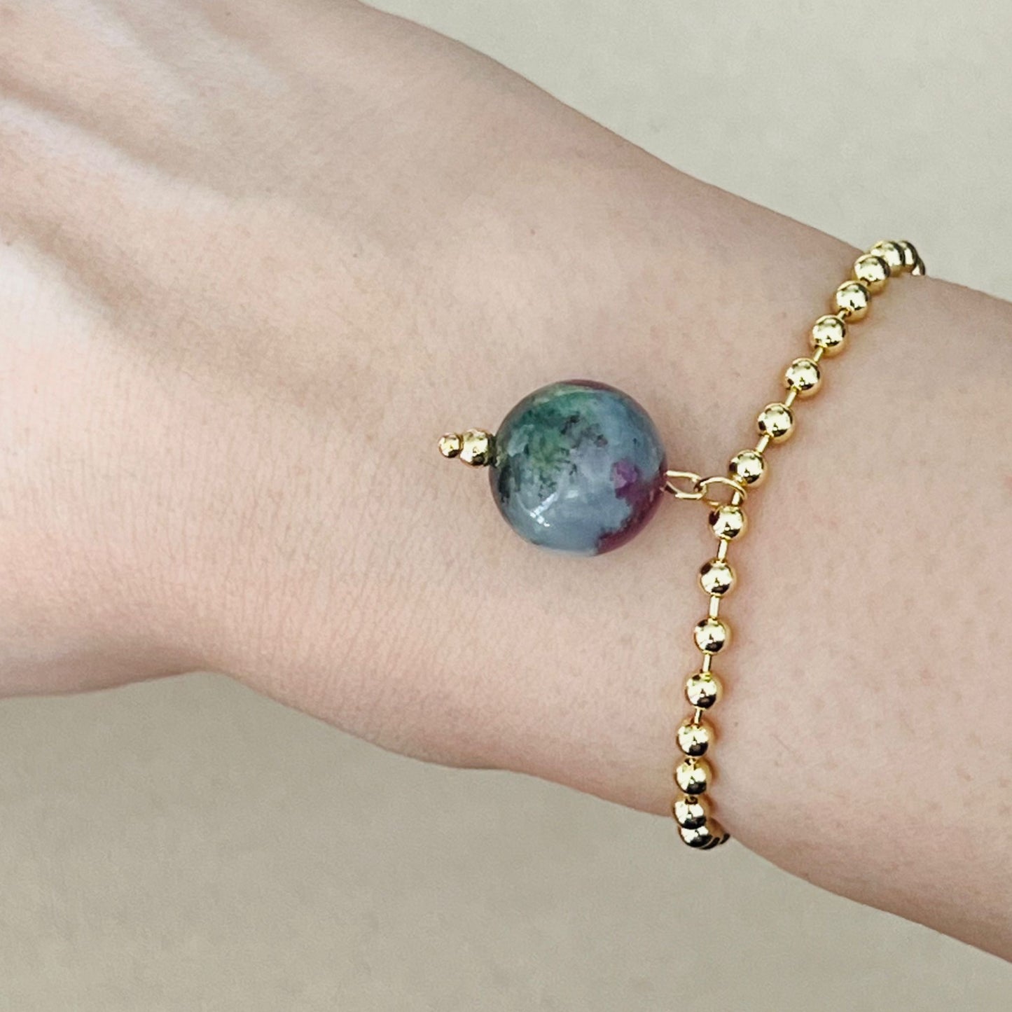 Ruby Zoisite La Forma Bracelet