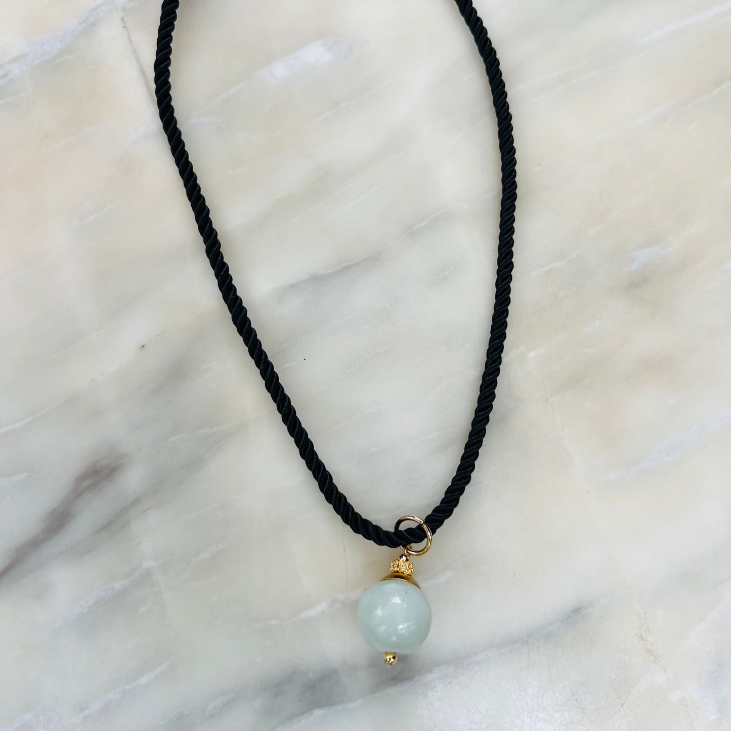 Jade Silk Twist Necklace