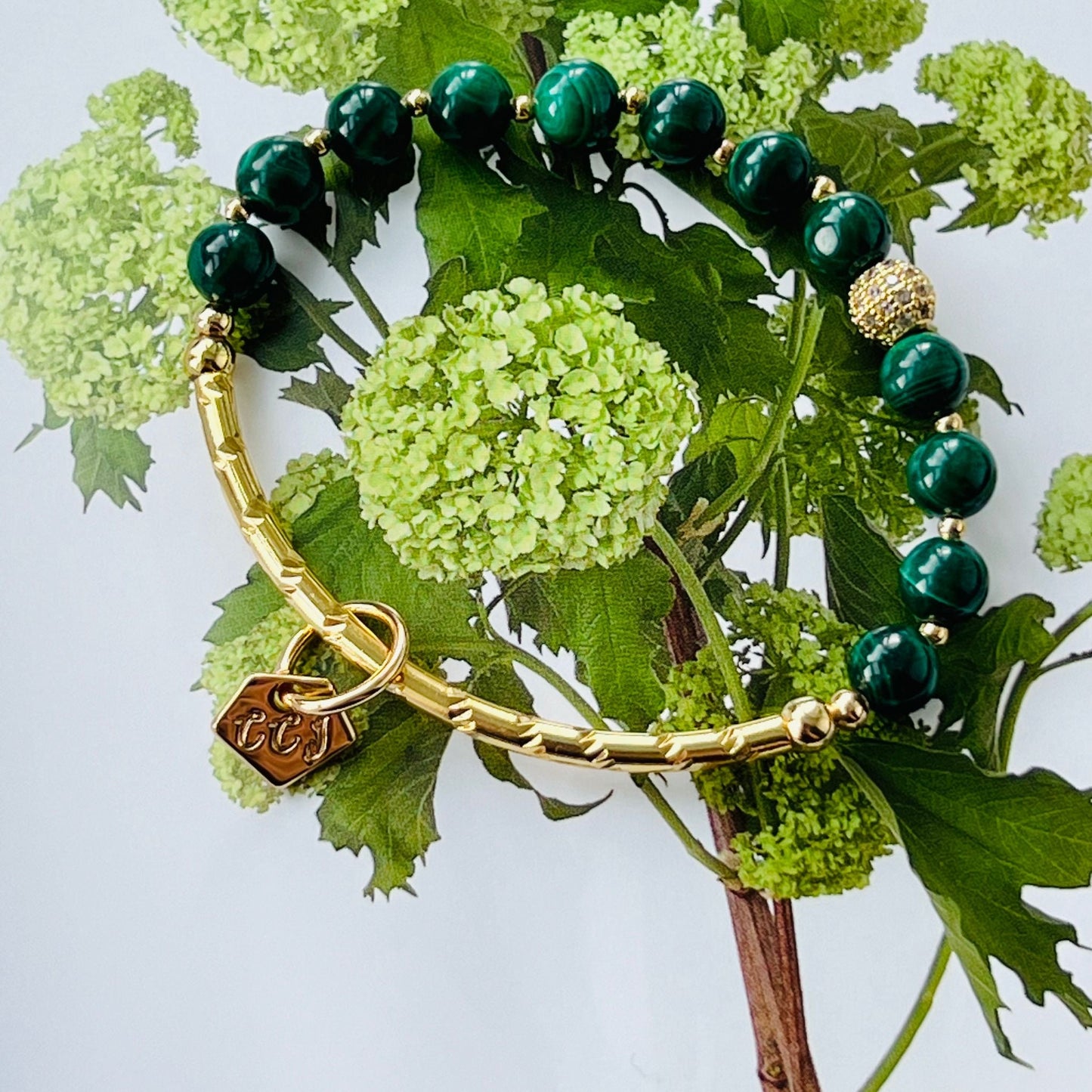 Marvelous Malachite Delicate Diadem Bracelet