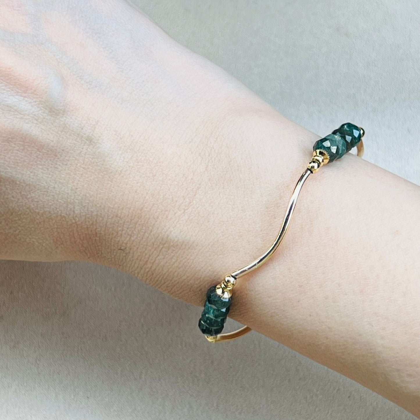 Green Apatite La Grace Bracelet