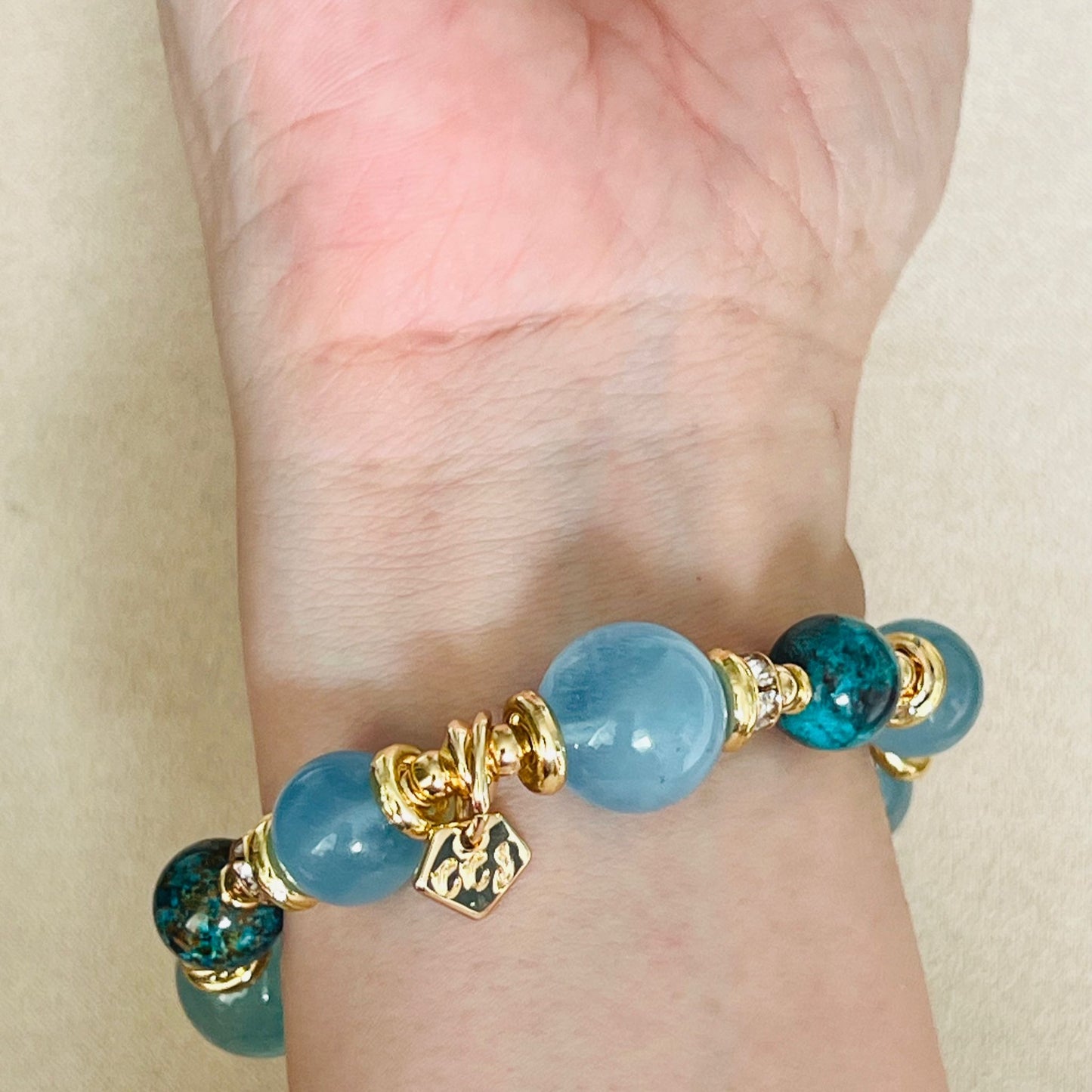 Wow-So-Wise Aquamarine Bracelet