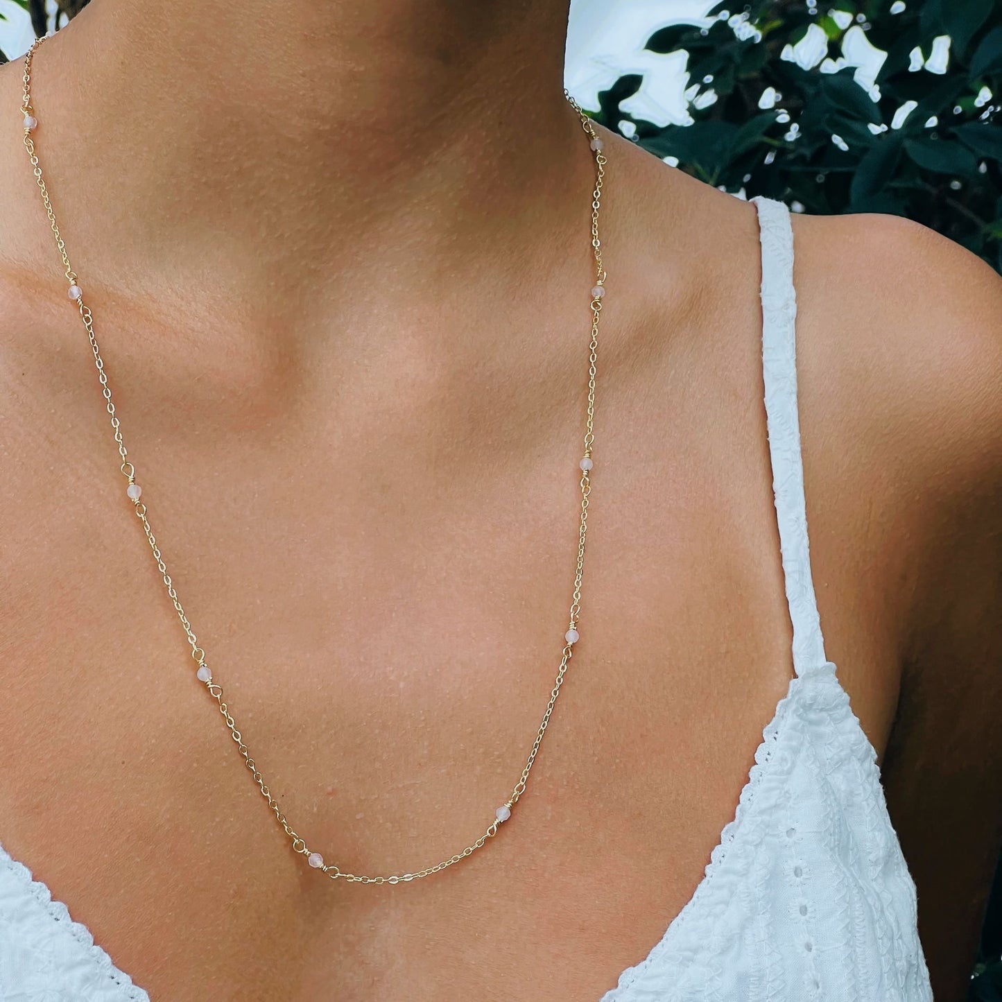 Rose Quartz Delicate Necklace