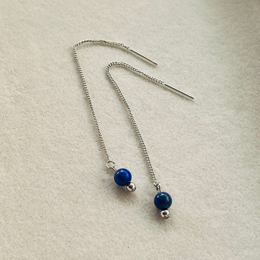 Lapis Lazuli Thread Earrings SHW
