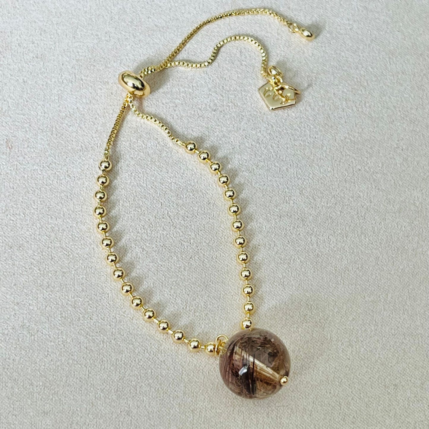 Bronze Rutilated Quartz La Forma Bracelet