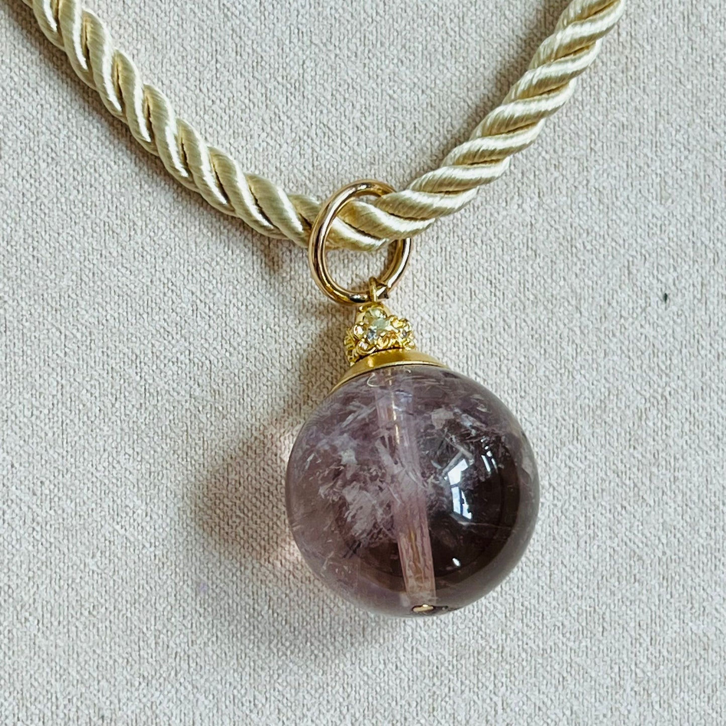 Ametrine Silk Twist Necklace