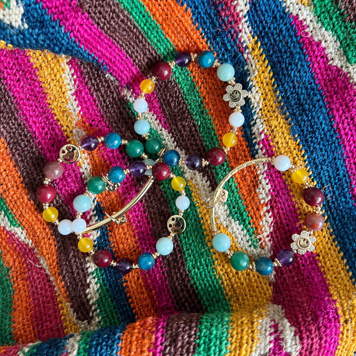 Smile! Rainbow Flower Bracelet