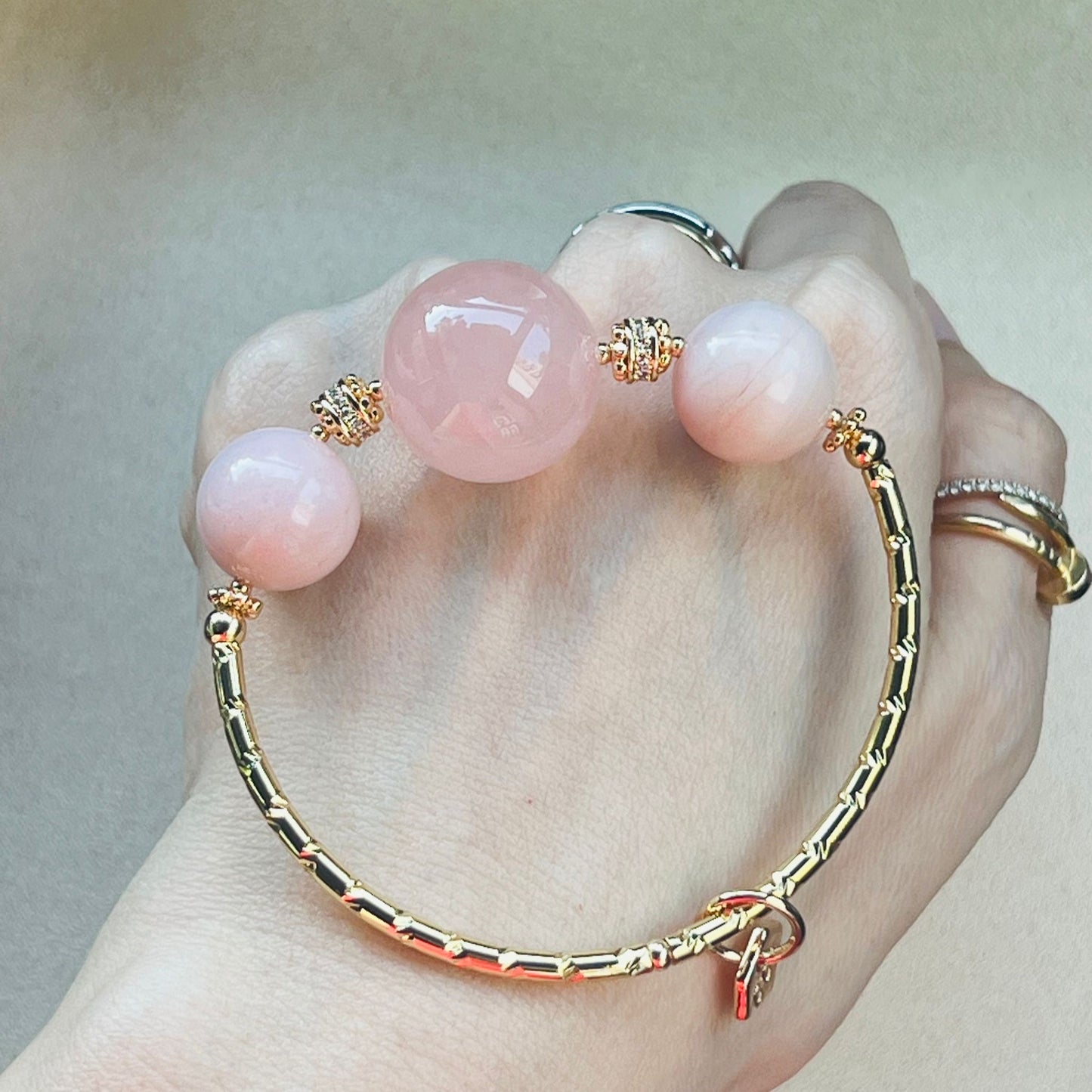 Opportunity Opal & Rose Quartz Diadem Bracelet