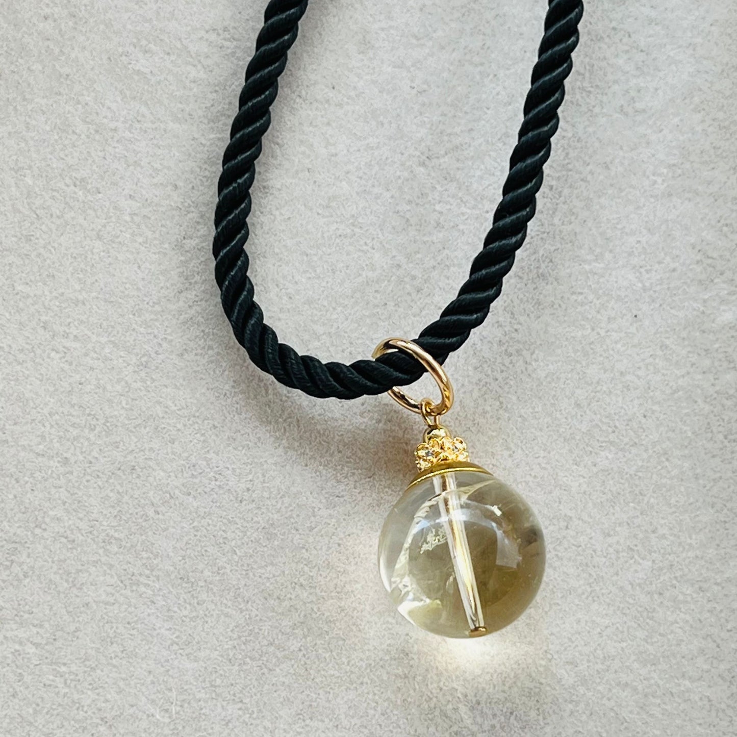 Citrine Silk Twist Necklace