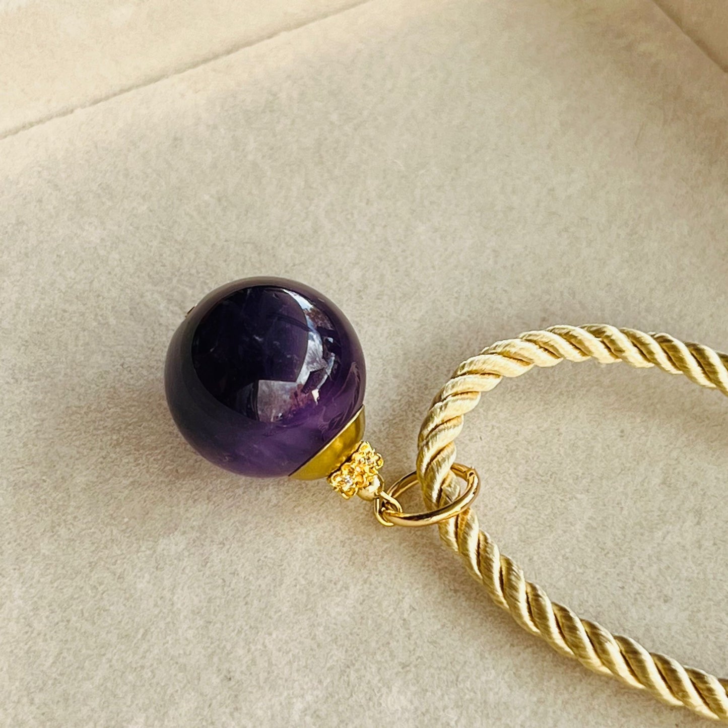 Amethyst Silk Twist Necklace