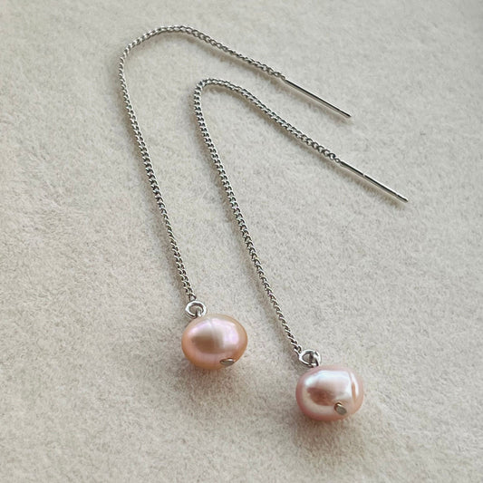 Baroque Pearls Thread Earrings SHW