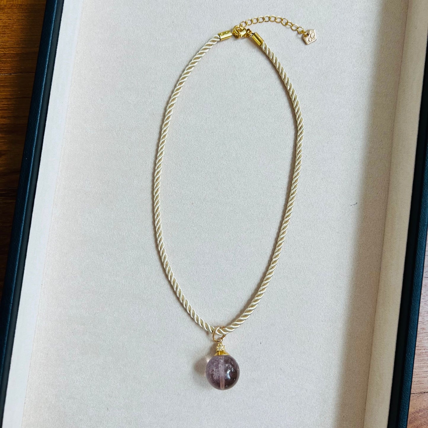 Ametrine Silk Twist Necklace