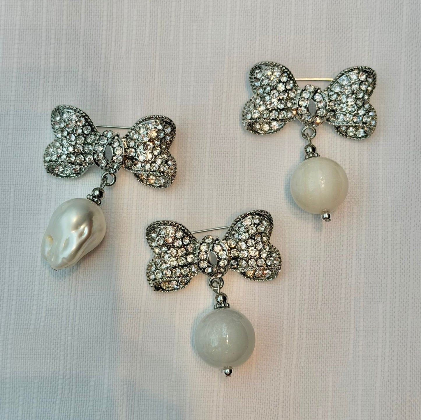 Jade Ribbon Brooch