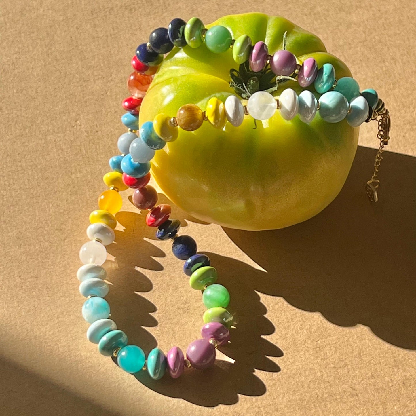 7chakra Crystal Porcelain Necklace