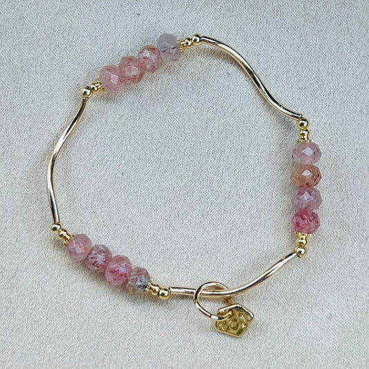 Strawberry Quartz La Grace Bracelet