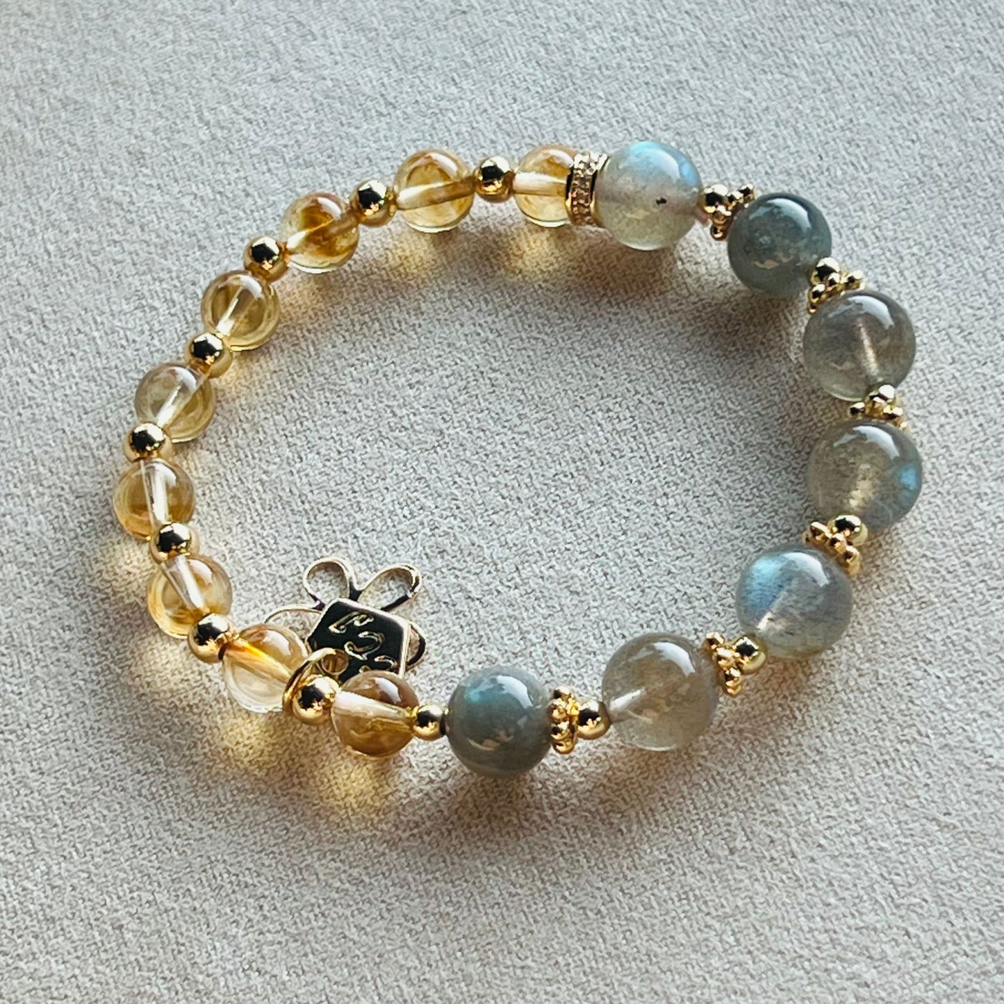 Citrine & Labradorite Baby Bracelet