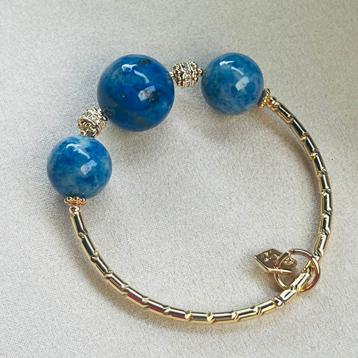 Lucky Lapis Lazuli & Quantum Quattro Diadem Bracelet