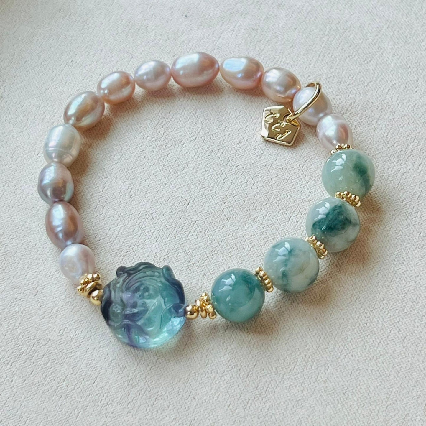 Jade & Pearls Bracelet