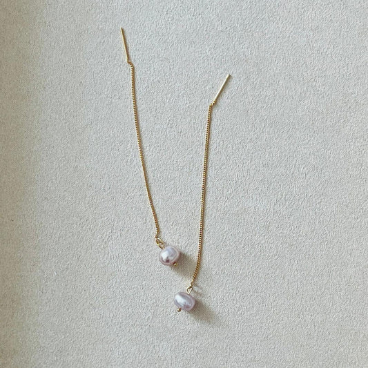 Baroque Pearls Thread Earrings