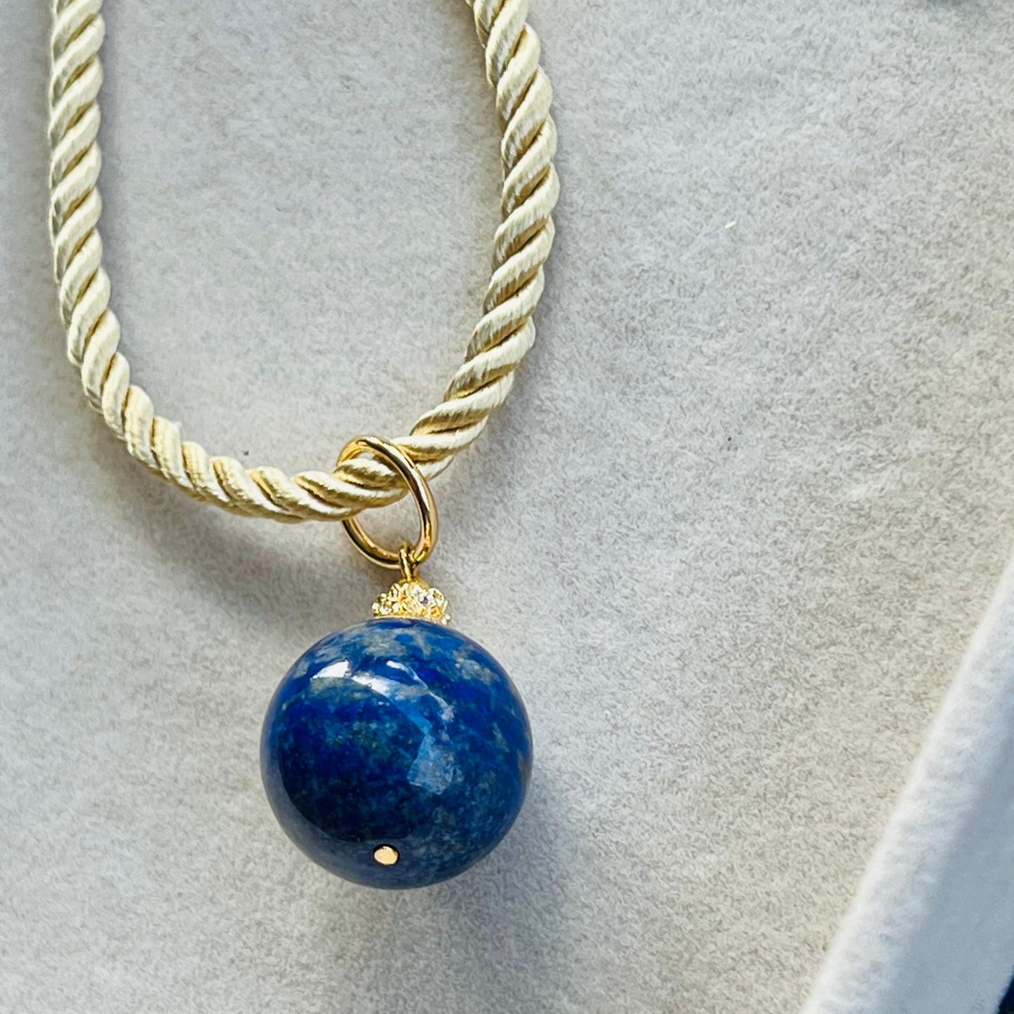 Lapis Lazuli Silk Twist Necklace