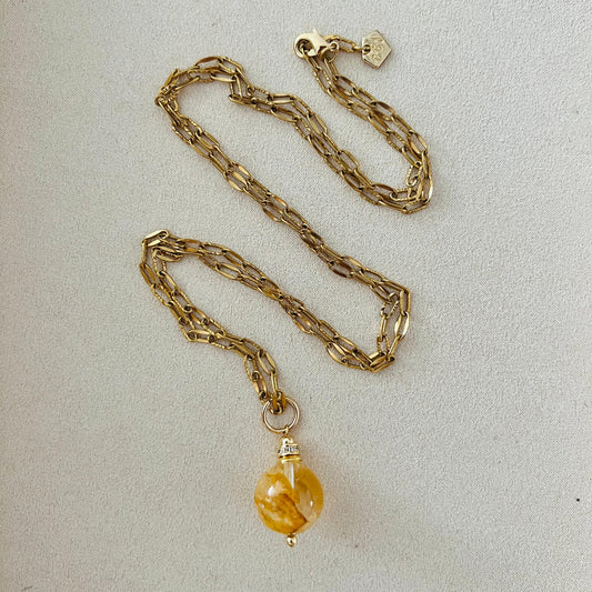 Golden Healer Quartz Necklace