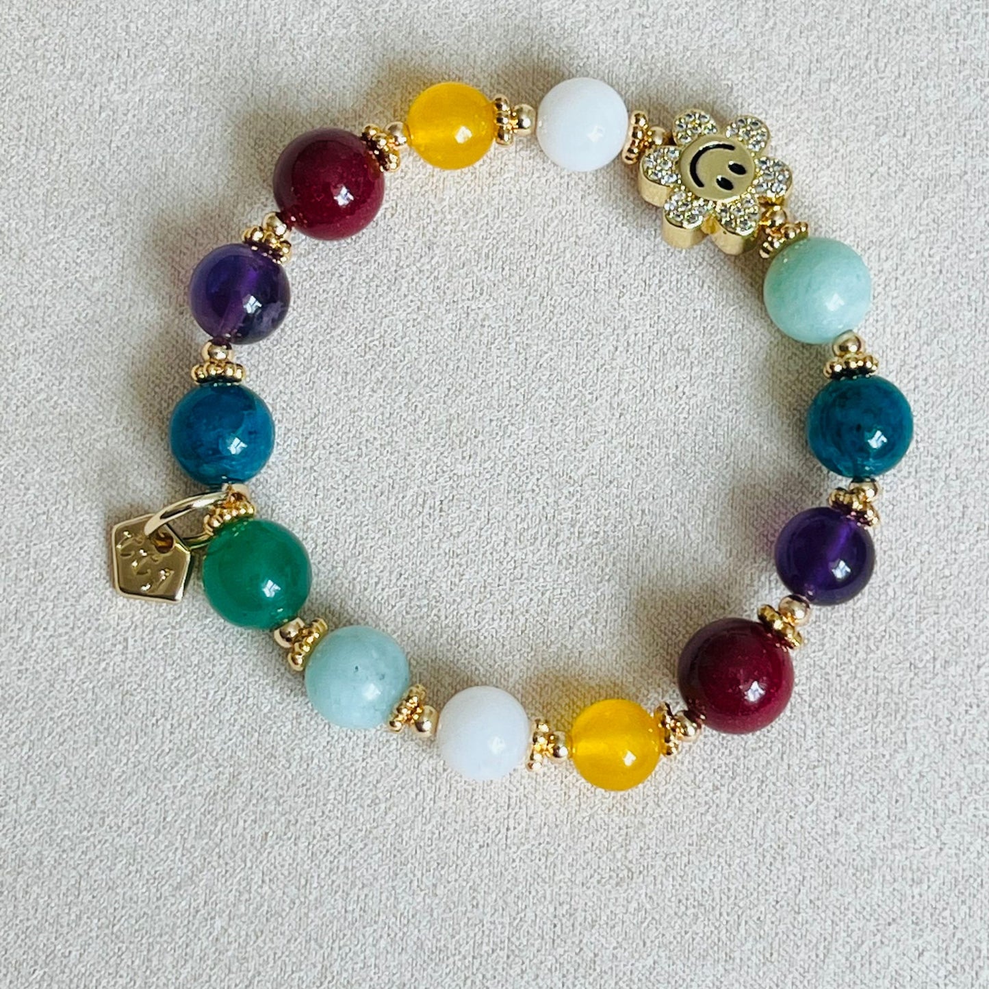 Smile! Rainbow Flower Bracelet