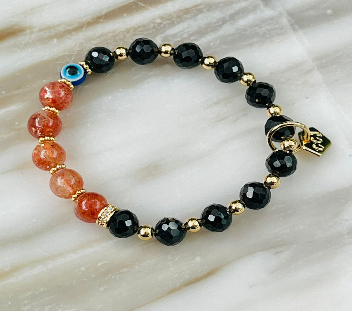 Sunstone Happiness & Protection Baby Bracelet