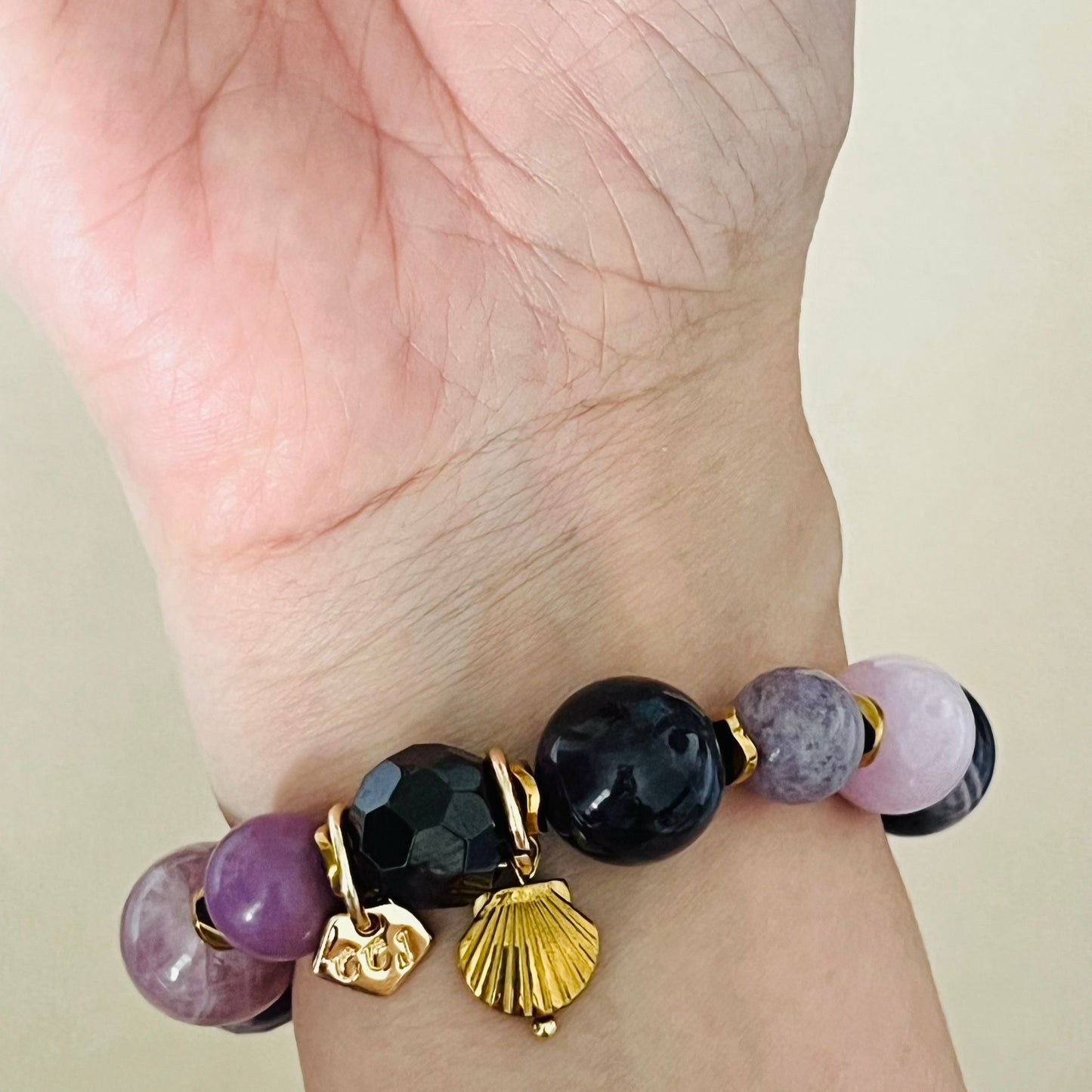 Grape Quartz Sea Bracelet