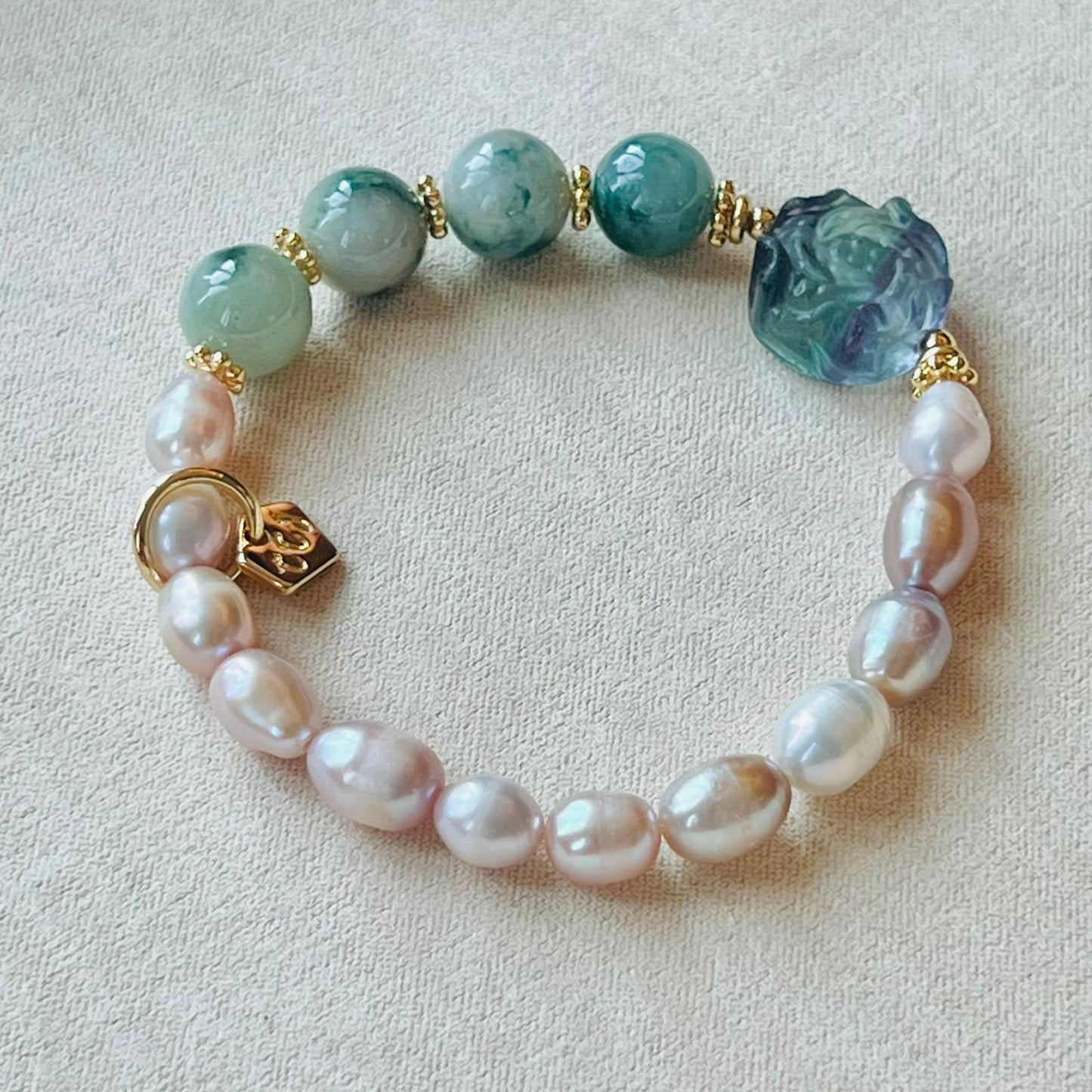 Jade & Pearls Bracelet