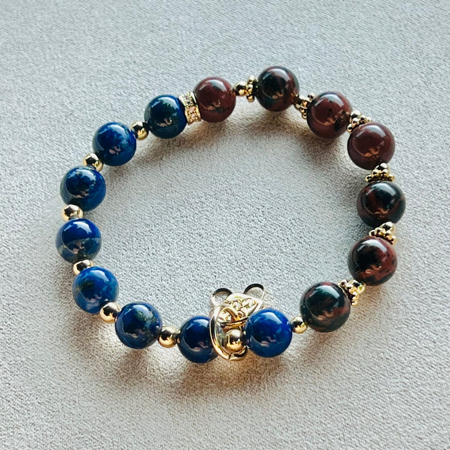 Lapis Lazuli & Mahogany Obsidian Baby Bracelet