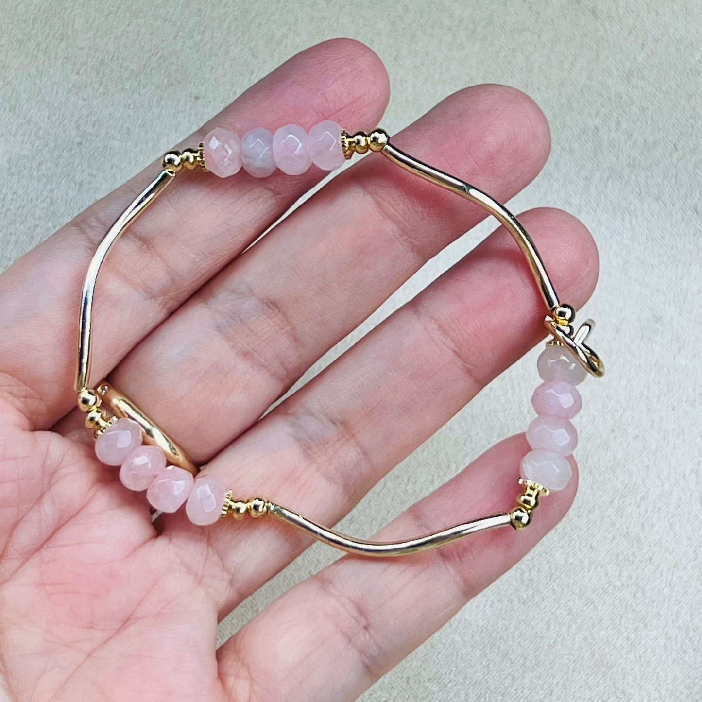 Rose Quartz La Grace Bracelet