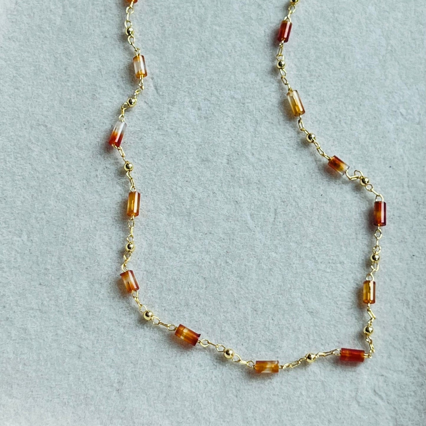 Carnelian Choker Necklace GHW