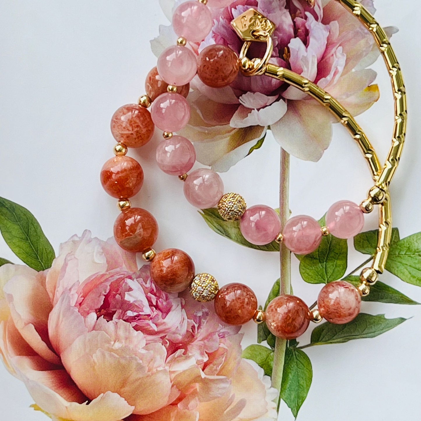 Rhapsodic Rose Quartz Delicate Diadem Bracelet