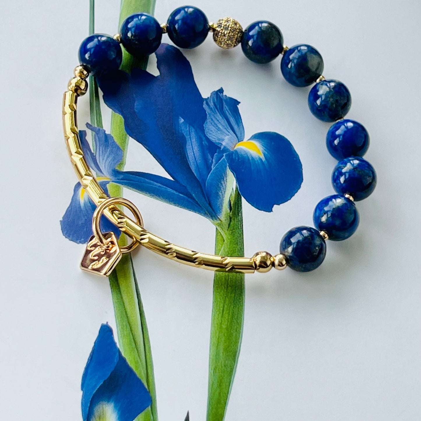 Lucky Lapis Lazuli Delicate Diadem Bracelet