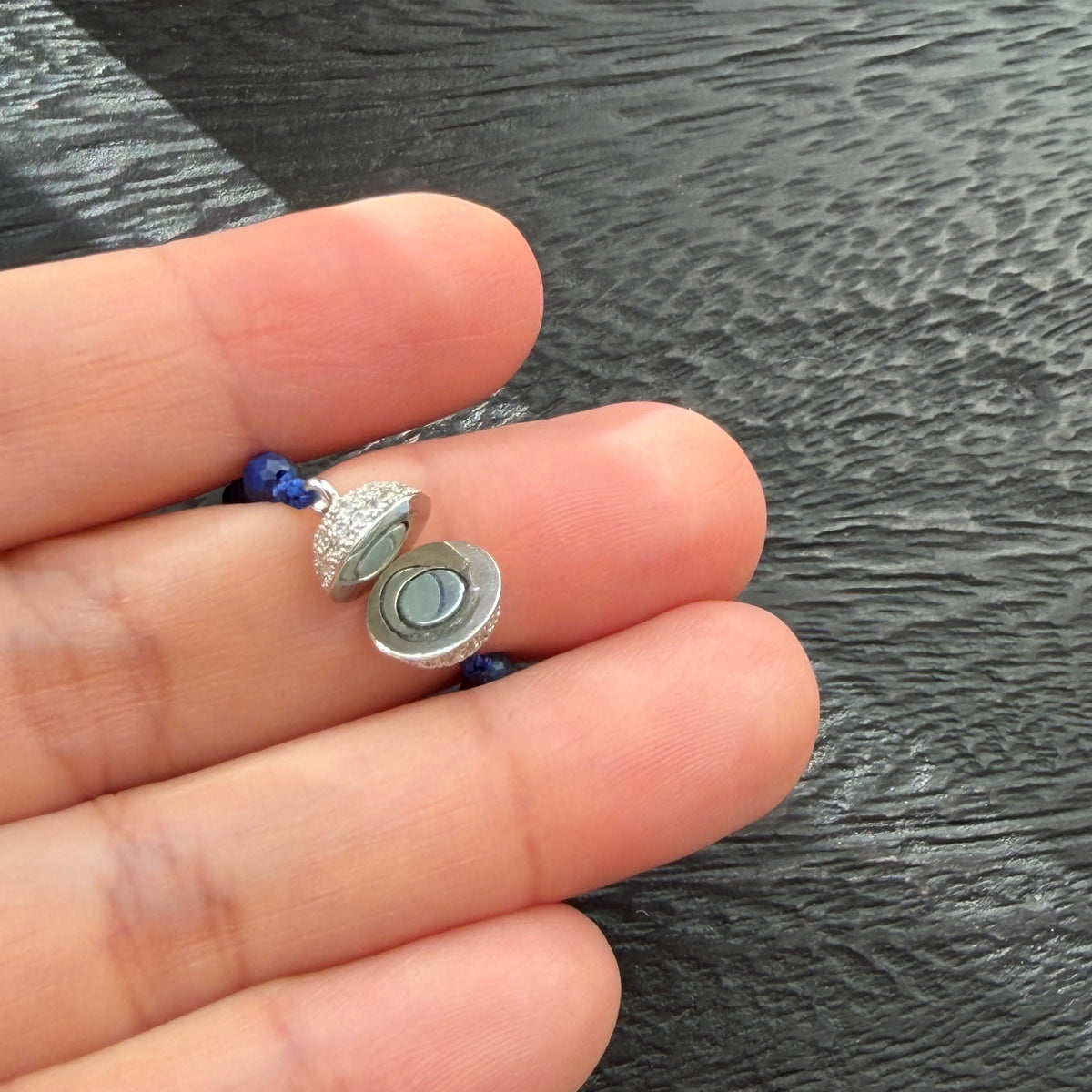 Lapis Lazuli | Silver Sheen Obsidian Delicate Necklace