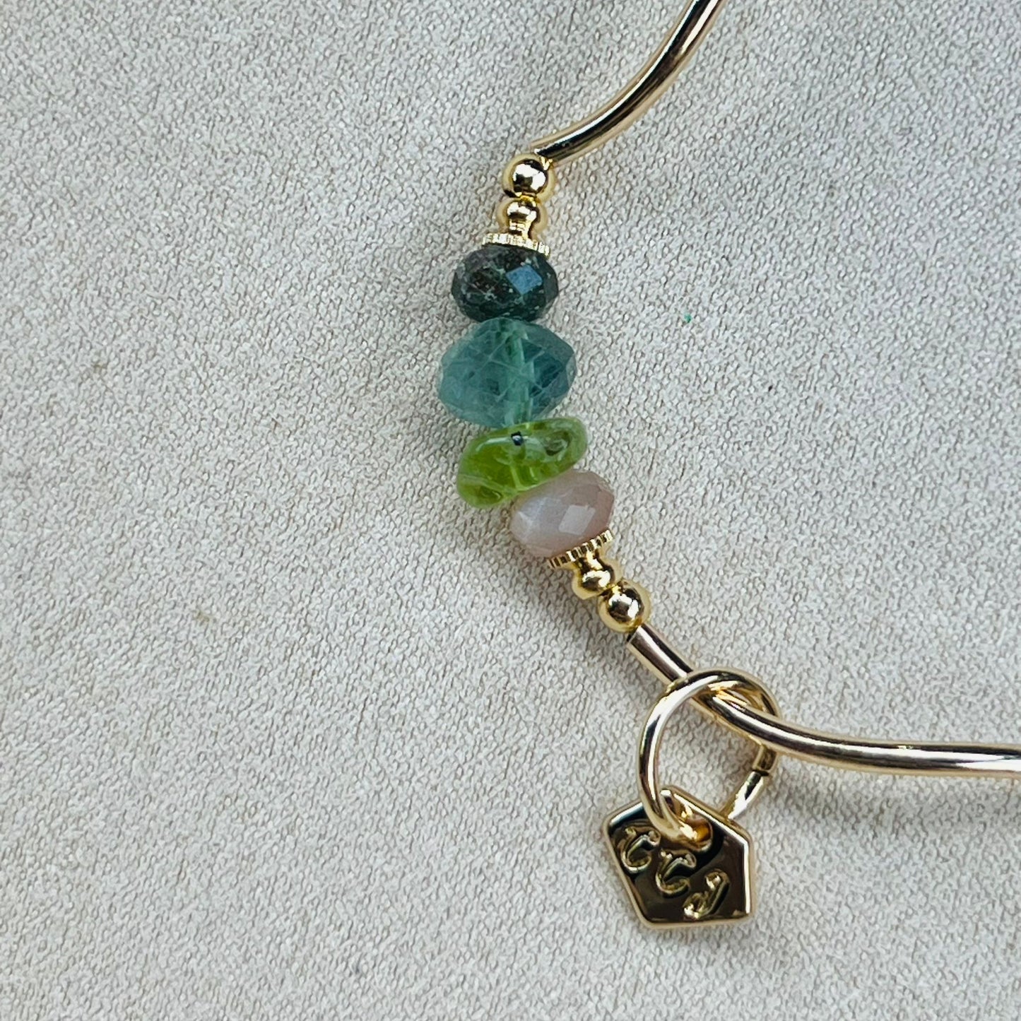 Fluorite, Green Apatite, Peridot & Sunstone La Grace Bracelet