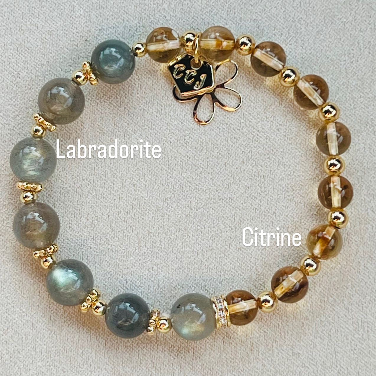 Citrine & Labradorite Baby Bracelet