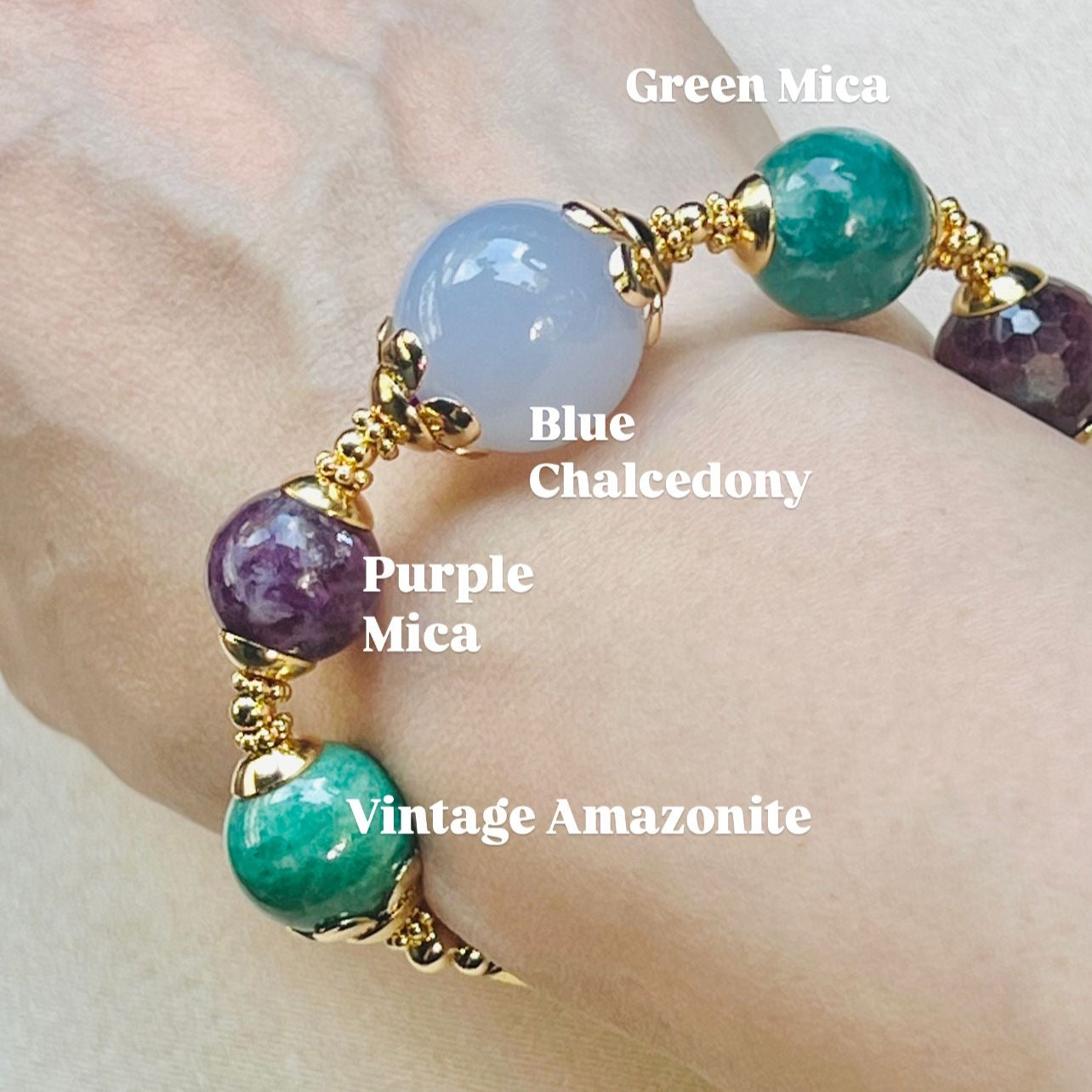 Barocco Blue Chalcedony Diadem Bracelet