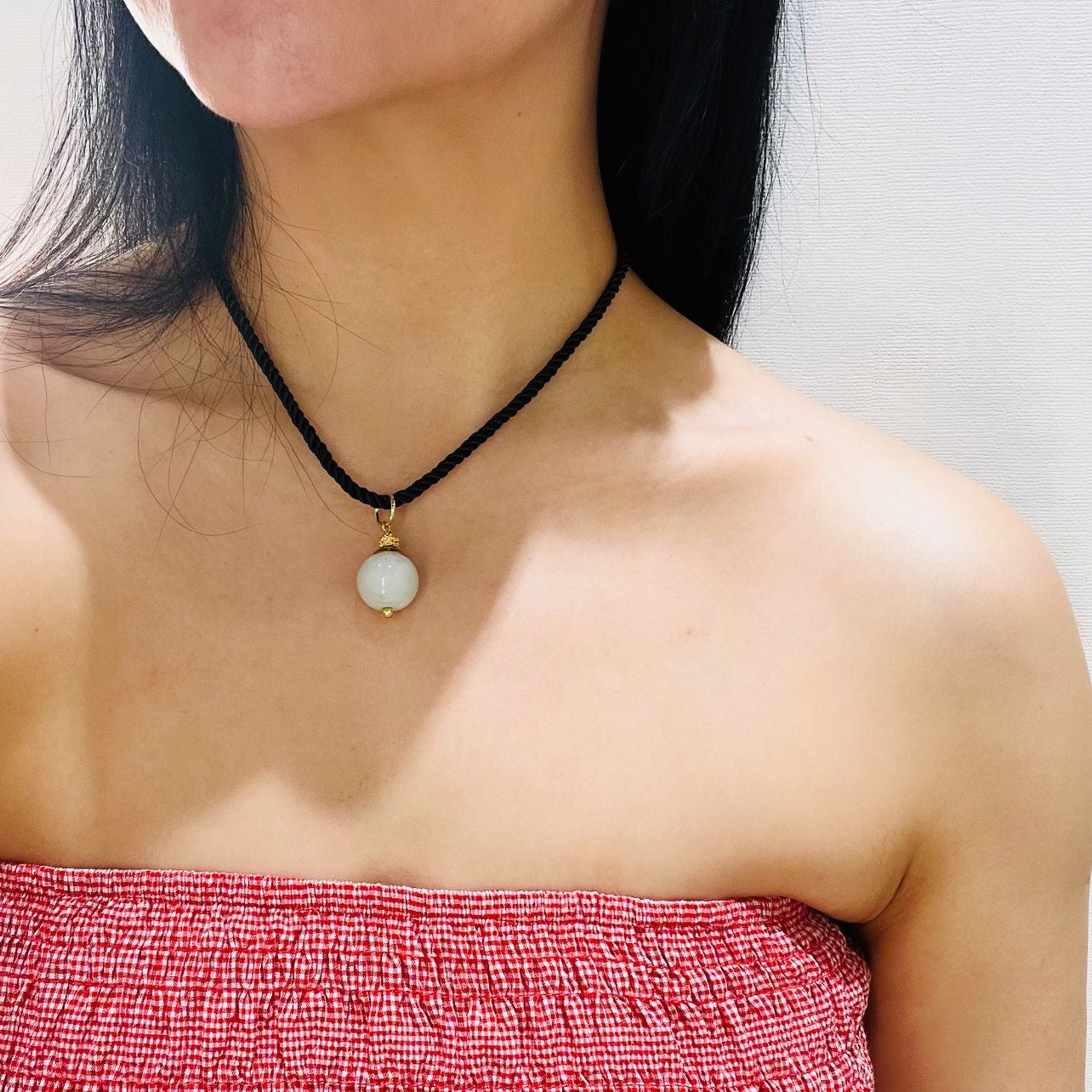 Jade Silk Twist Necklace