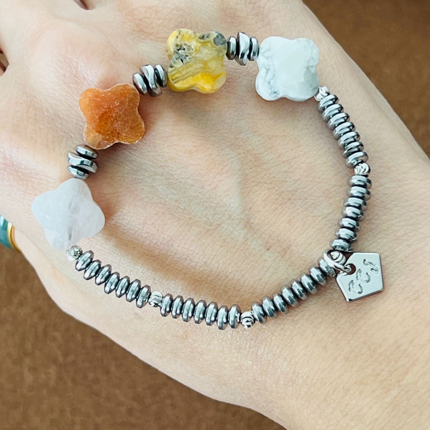 Clouds & Sunshine Clover Baby Bracelet SHW