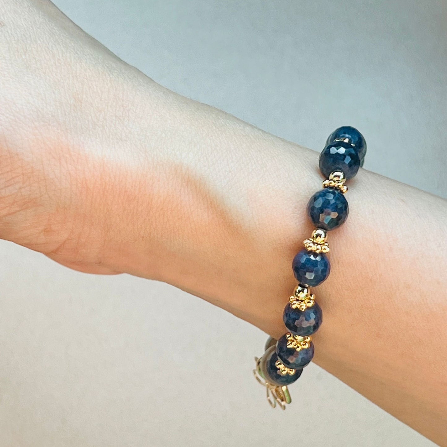 Blue Sapphire & Labradorite Baby Bracelet