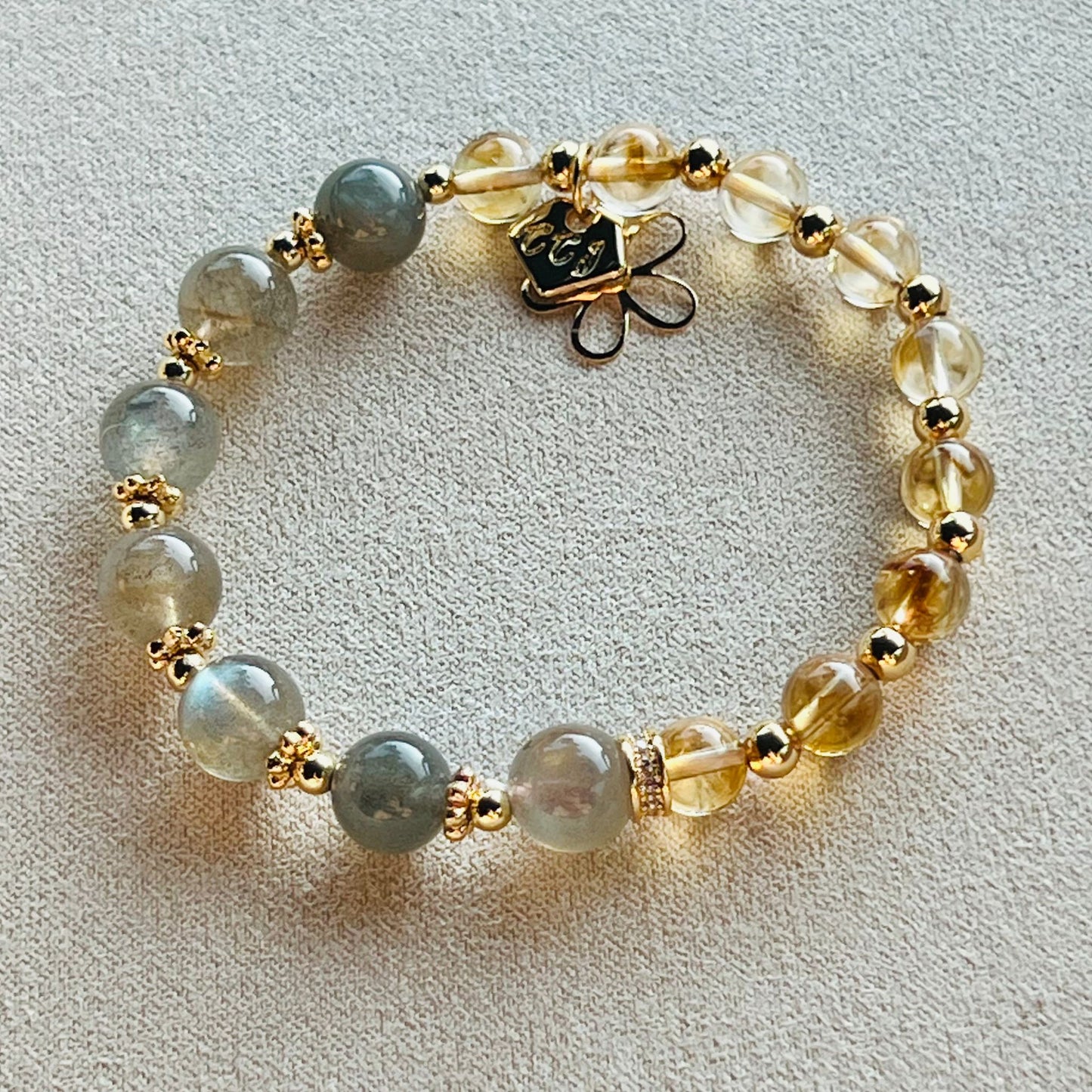 Citrine & Labradorite Baby Bracelet