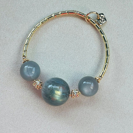 Magical Moonstone & Labradorite Diadem Bracelet