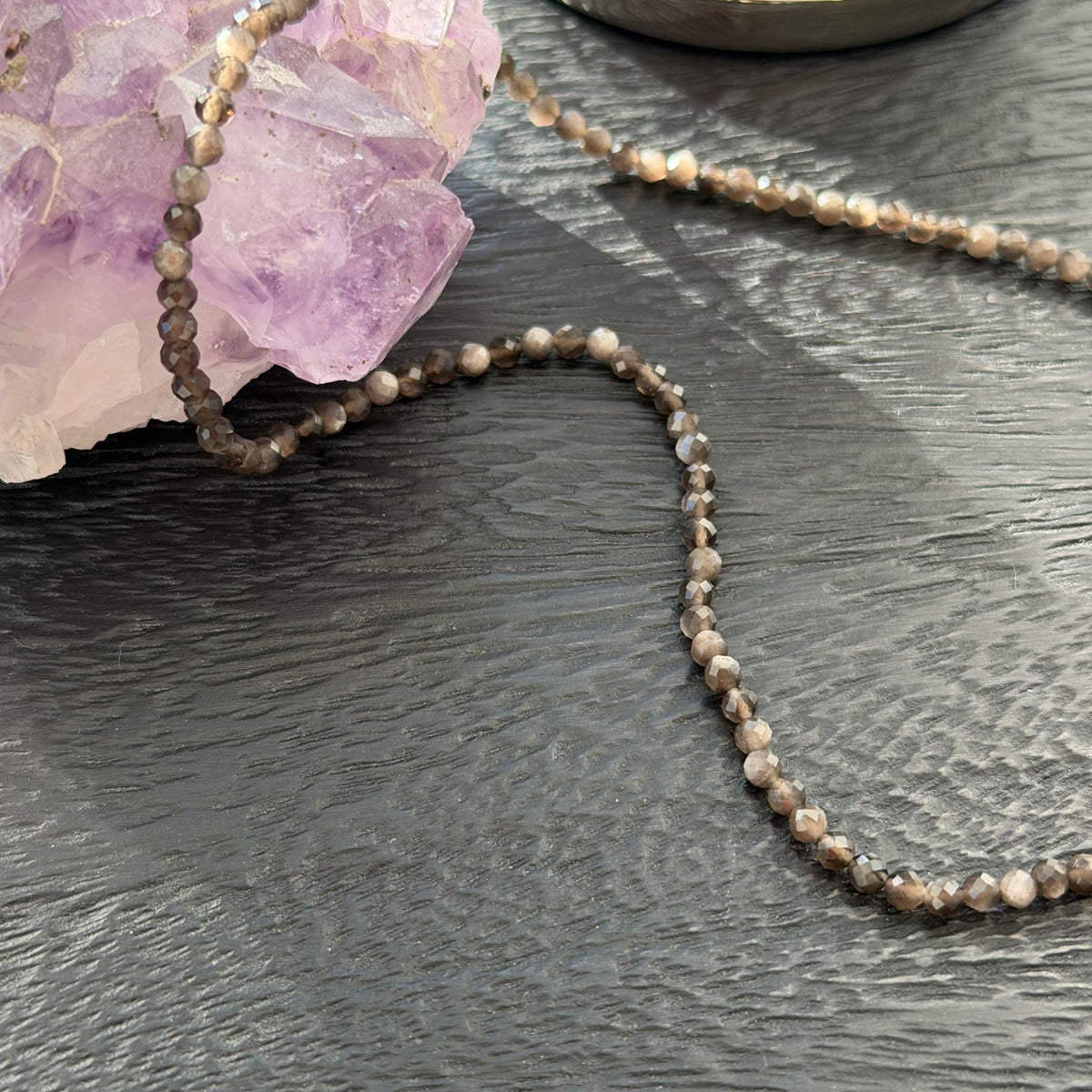 Lapis Lazuli | Silver Sheen Obsidian Delicate Necklace