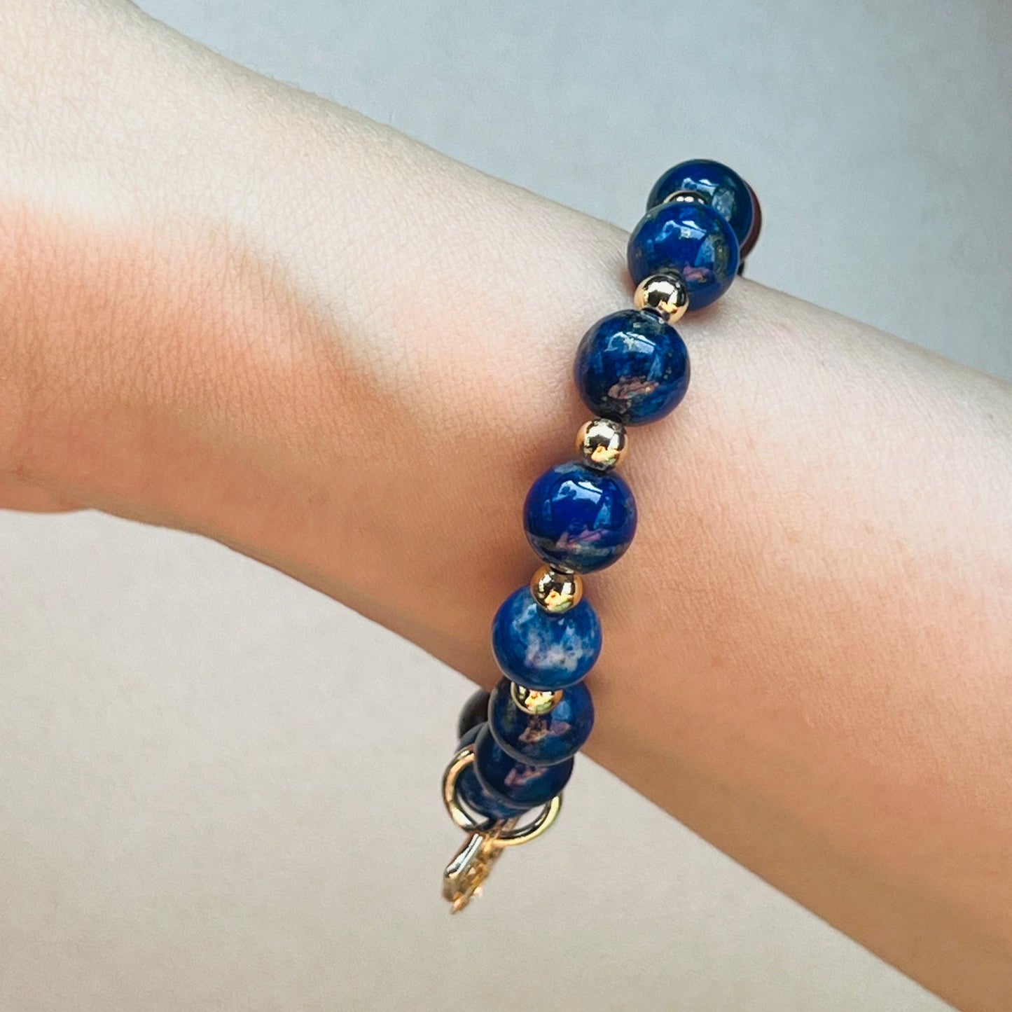 Lapis Lazuli & Mahogany Obsidian Baby Bracelet