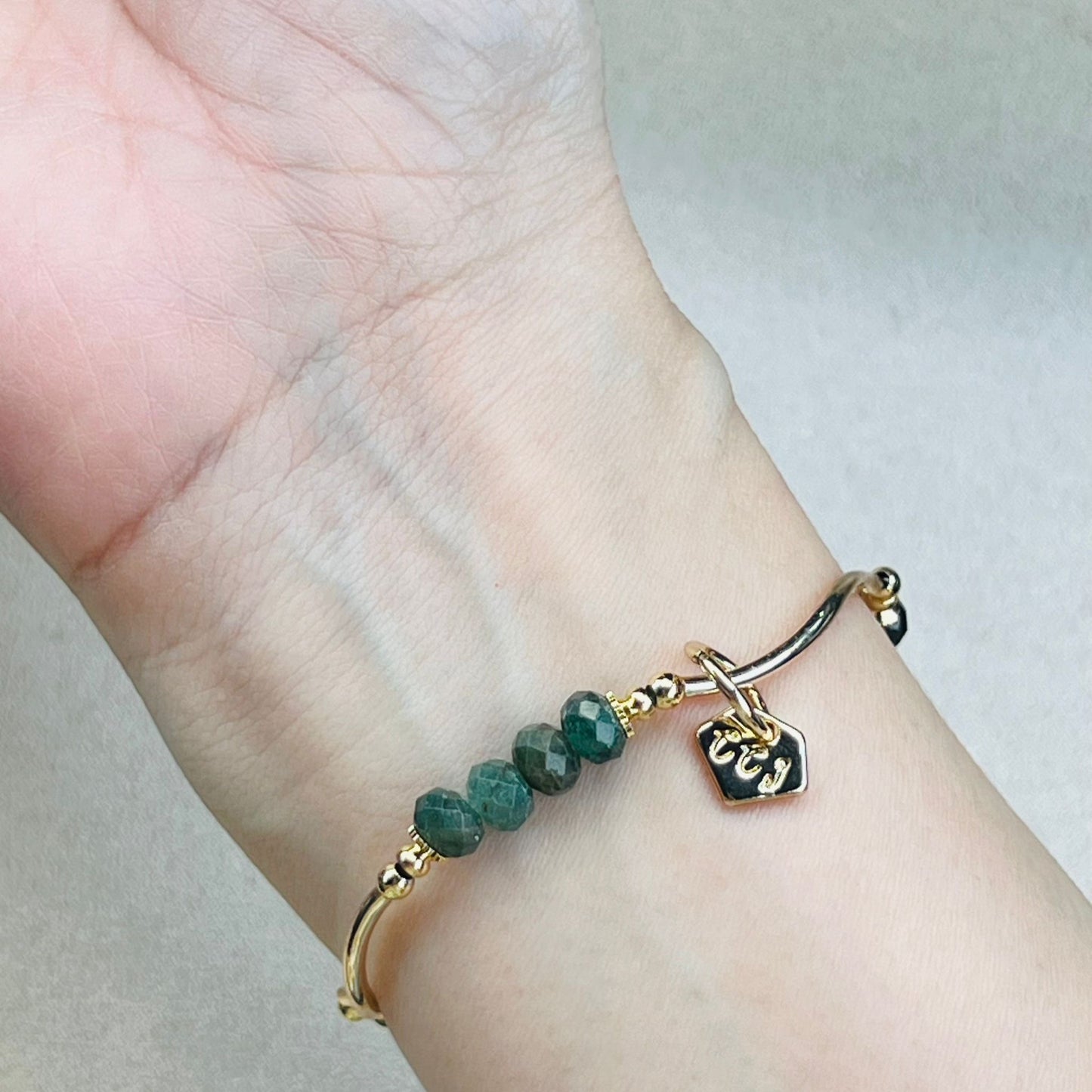 Green Apatite La Grace Bracelet