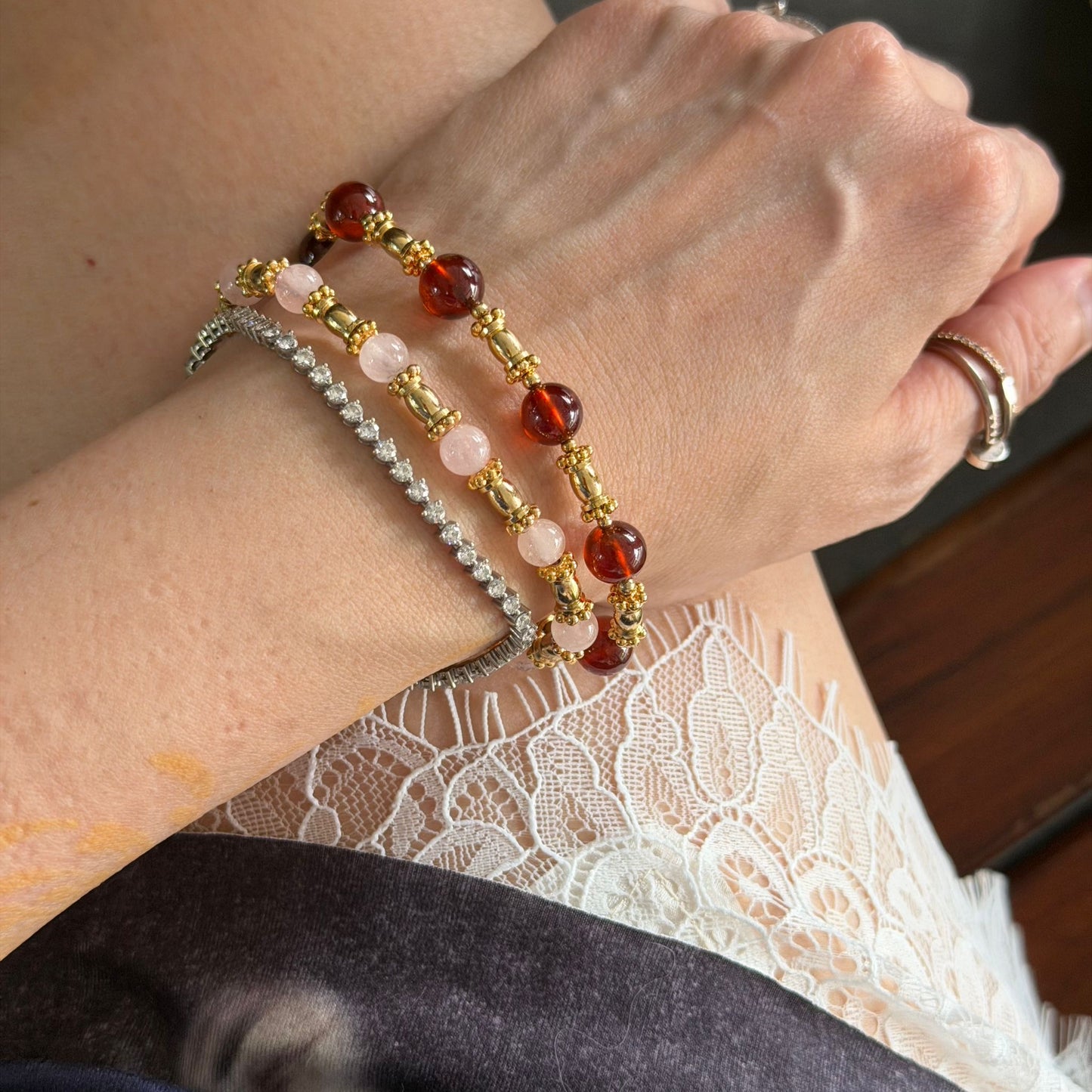 Morganite Baby Bracelet