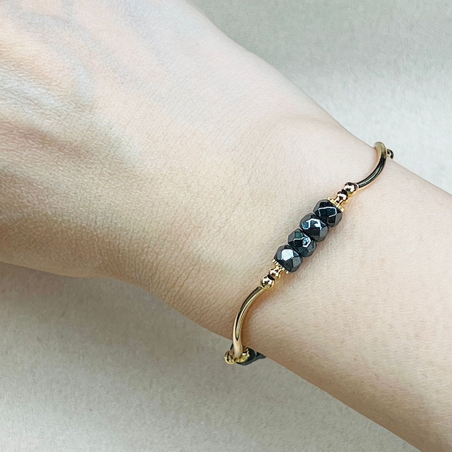 Hematite La Grace Bracelet