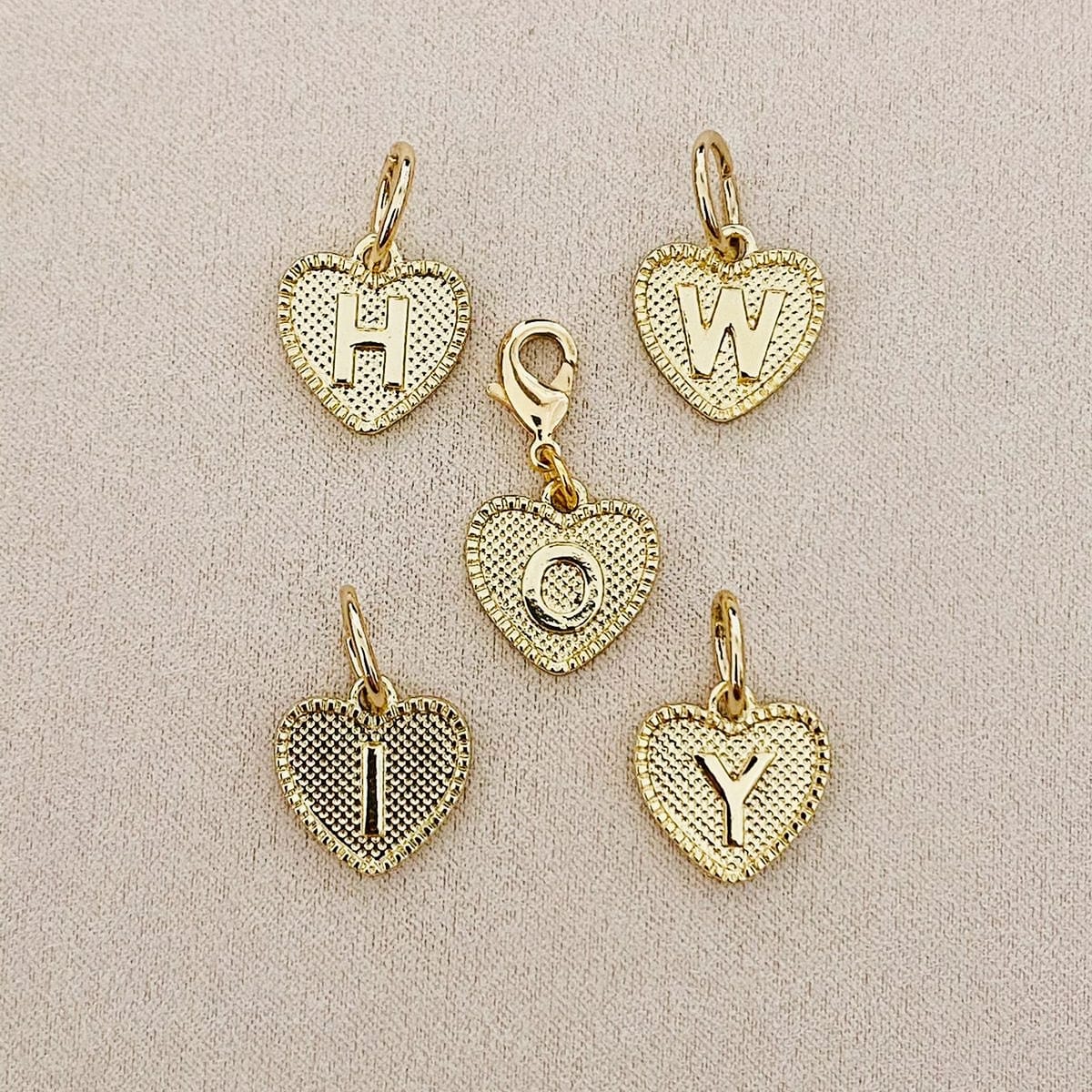 Heart Letter Charm